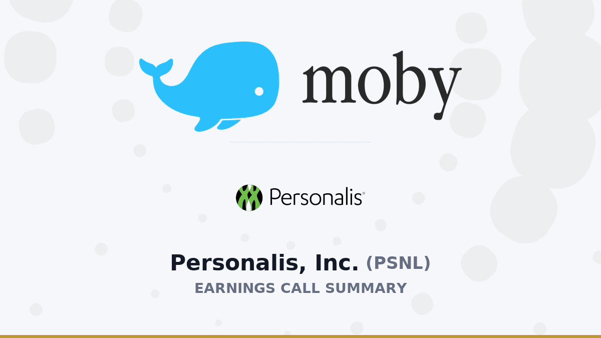 Personalis, Inc. Q1 2026 Earnings Call Summary