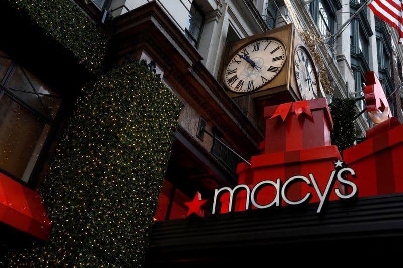 Macy's says tariff hit to ease later this year, posts holiday-quarter beat